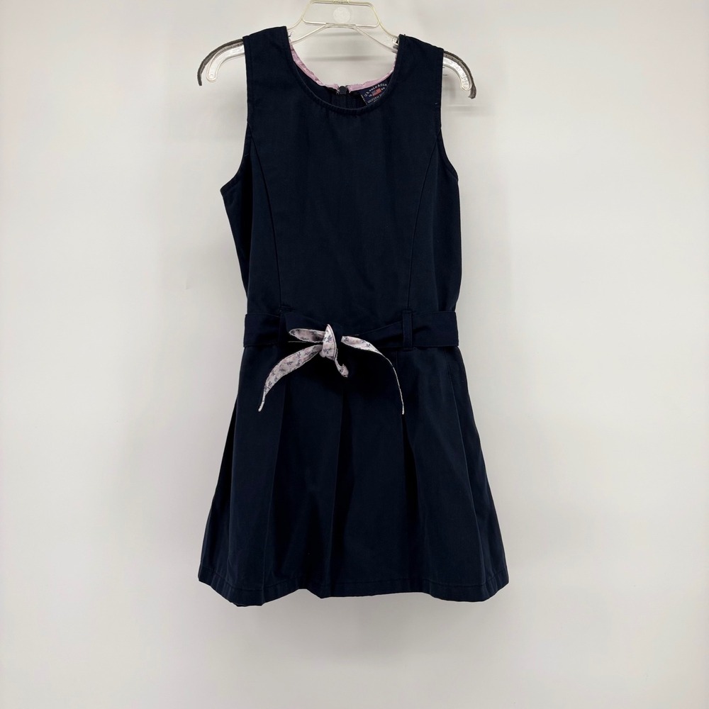 U.S. Polo Assn Girls Navy Blue Pleated School Uniform‎ Dress Size 7